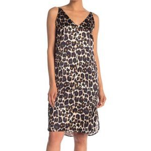 Robert Rodriguez Leopard Print Slip Dress (Size Small)